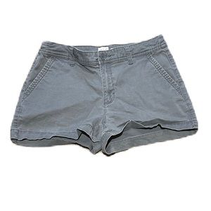 Y2k Gray Chino Stretch Shorts - Size 2